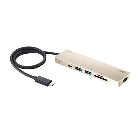 Aten UH3239 USB-C Multiport Mini Dock with Power Pass-Through Aten | USB-C Multiport Mini Dock with Power Pass-Through | UH3239